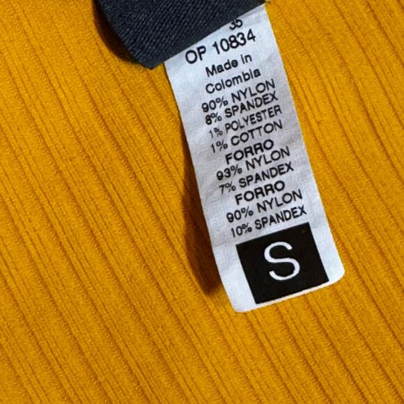 Maaji Maracuja Reversible One Piece Swimsuit Size SMALL Mustard Yellow Cutout - Picture 11 of 14